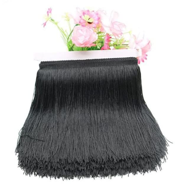 AILIFE Frange en dentelle de 9,1 m de large et 30 cm de large pour robe latine, accessoires de vêtements, ruban en dentelle