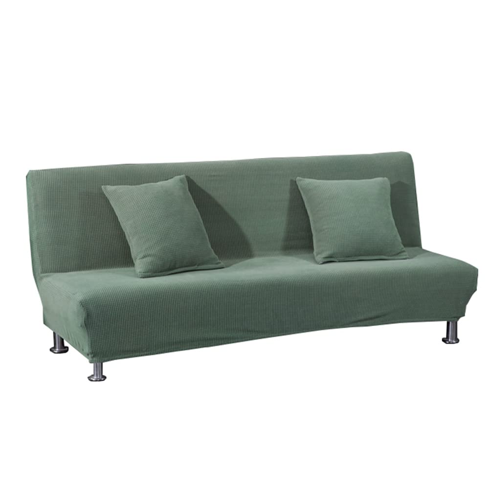 Copridivano Letto Senza braccioli 2 posti Copridivano Elasticizzato clic clac Senza braccioli Fodera per Divano Letto clic clac Stampato Verde Militare, Senza copricuscino