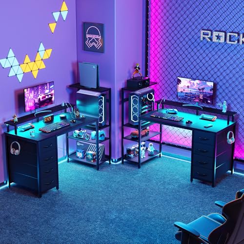 Bureau de jeu avec support d'écran pour gagner de la place - 3