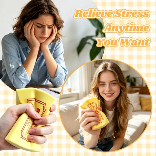 Image of Squeeze Butter Toy, Butter Squishy Slow Rising Squishy, Stress-Relief Squeeze Ball, Stress Balls for Adults for Office or Party,Favor Classroom prizes