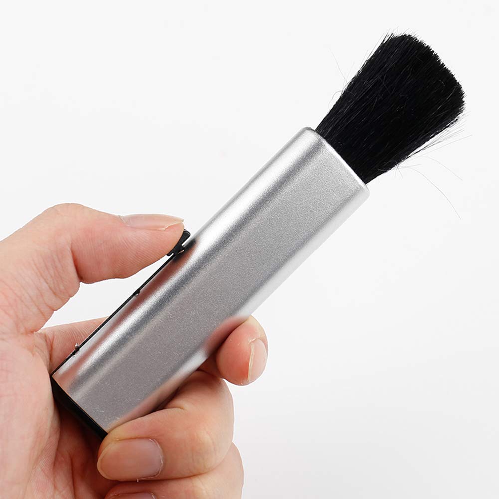 Brosse de nettoyage portable évolutive pour lentilles - Brosse de nettoyage souple et élastique - Outil de nettoyage de routine - 1 pièce