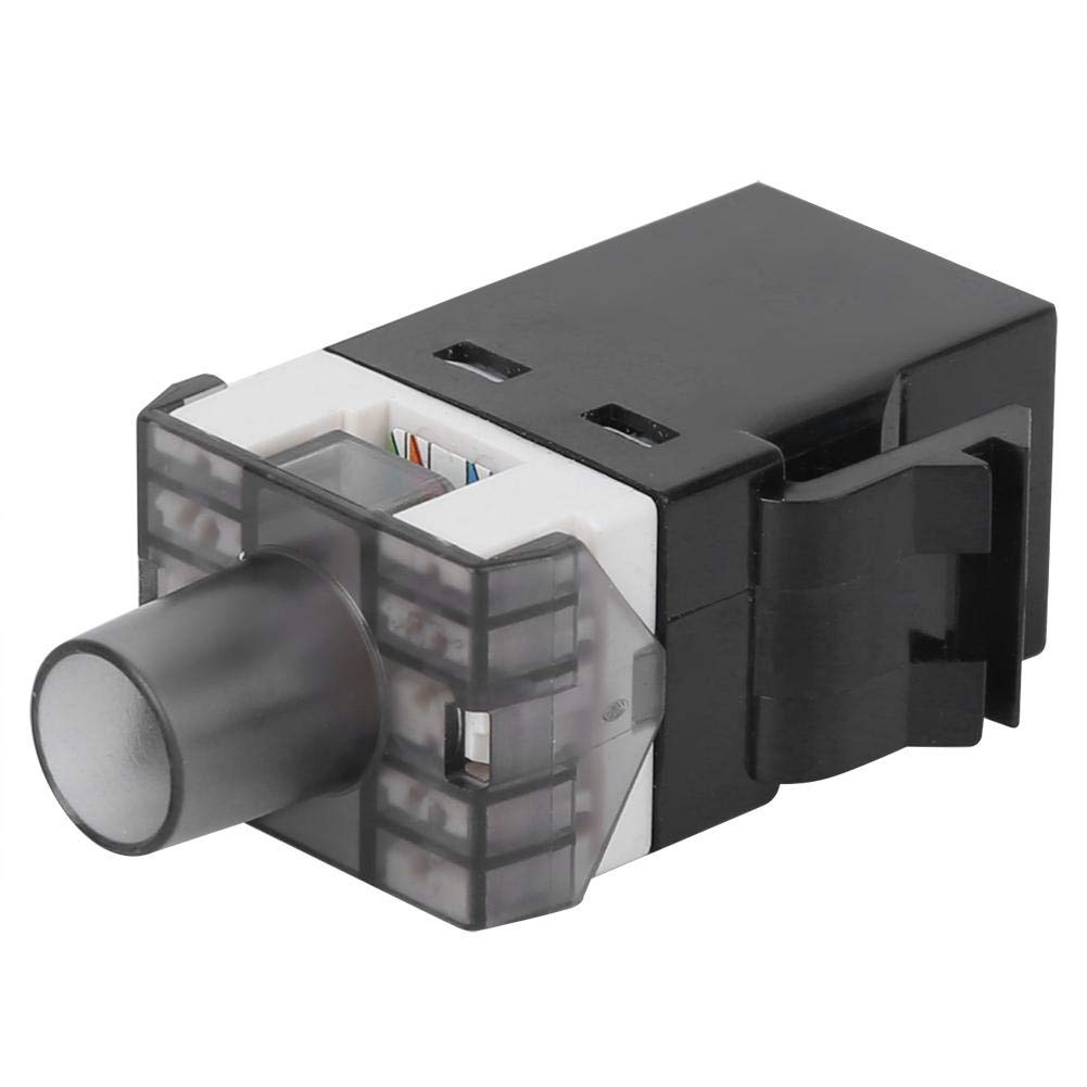 Cat 6 Keystone Modul RJ45 180° UTP – 3er Set Mit Staubschutzabdeckung – Für Netzwerkdosen & Verteilfelder, EIA/TIA 568A/B Kompatibel, 22–26 AWG