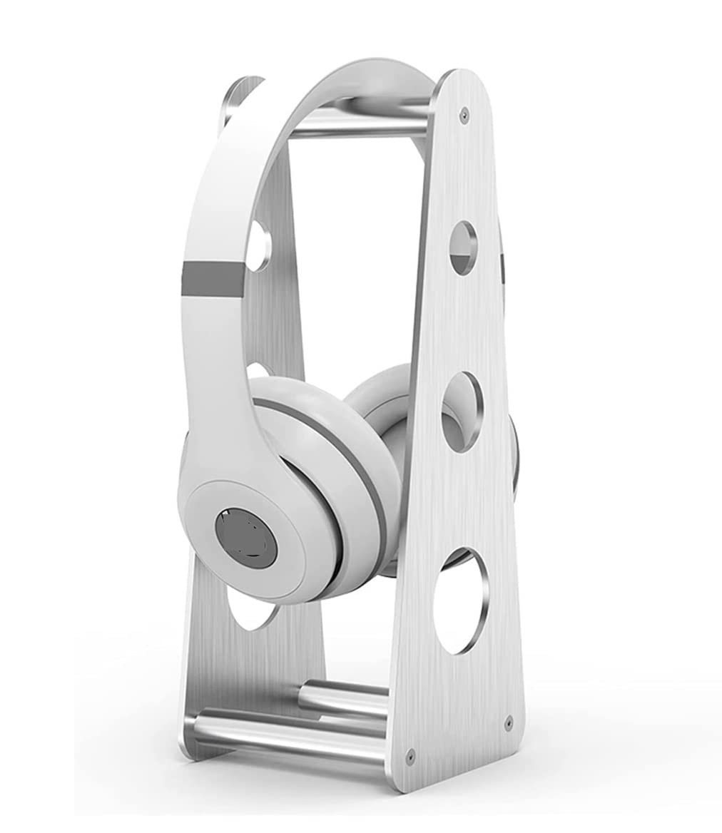Soporte para Auriculares Soporte para Auriculares De Aleación Aluminio para para Juegos para Organizador Escritorio para El Hogar O La Oficina para oficinas y Sala de Juegos(White)