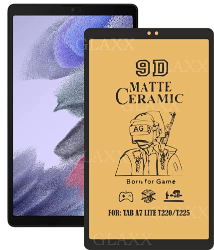 Image of Glaxx Edge-to-Edge Matte Finish Screen Protector for Samsung Galaxy Tab A7 Lite 8.7 inch T220 /T225 Full - Matte Black