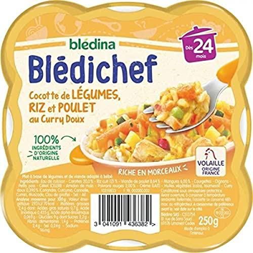 Blédina Riz Aux Légumes Et Poulet, Dès 12 Mois - Les 2 Assiettes De 230G