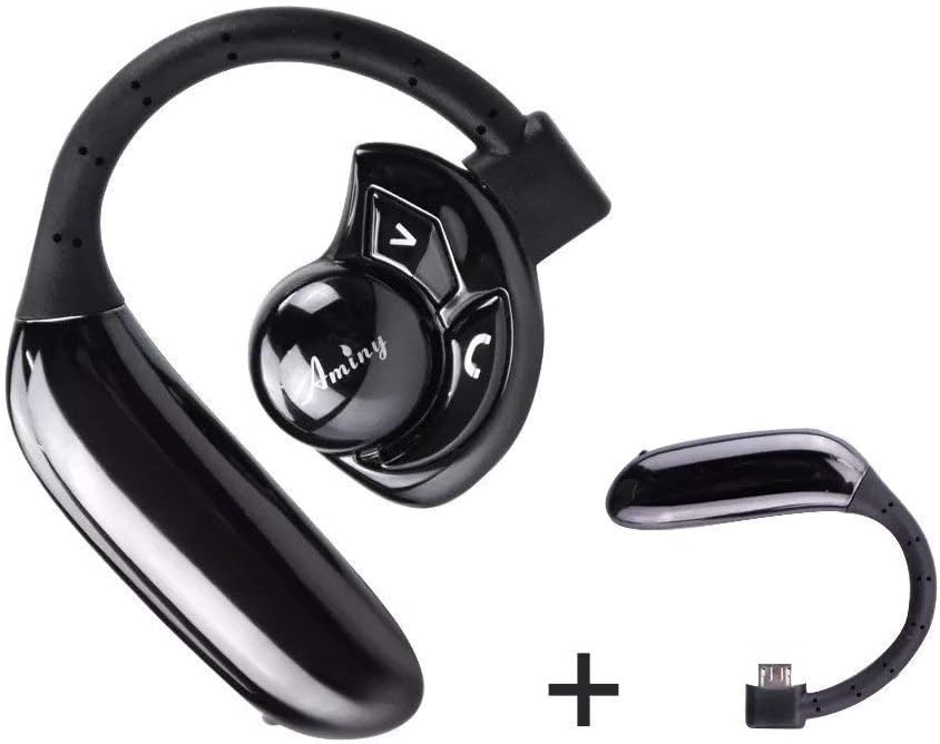 Bluetooth 4.2 Headset Wireless Earphones with Microphone Noise Canceling Handsfree Headphones for iPhone Android Smart Phone Bluetooth Devices