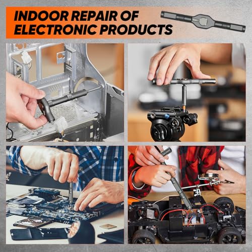 Saker 42 in 1 Magnetic Screwdriver Set, Multi Bit Free Combination Ratchet Screwdriver Set Portable Repair Tool Kit for Christmas Gifts Furniture, Computer, Bicycle and DIY Grey