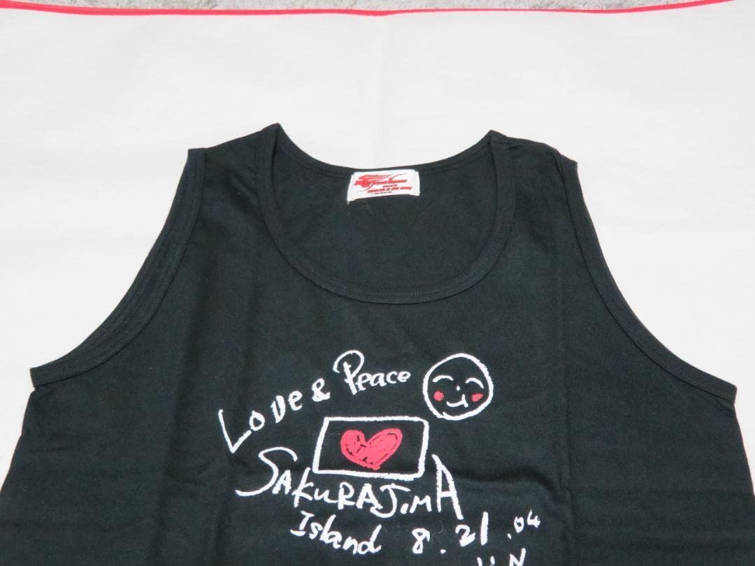 Amazon.co.jp: 長渕剛 LOVE＆PEACE SAKURAJIMA タンクトップ 黒