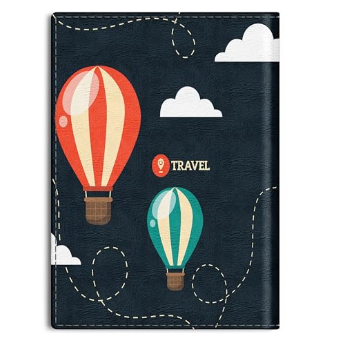 Image of Unisex Polyethylene Multicolor Lightweight Snap Closer Passport Cover (American)