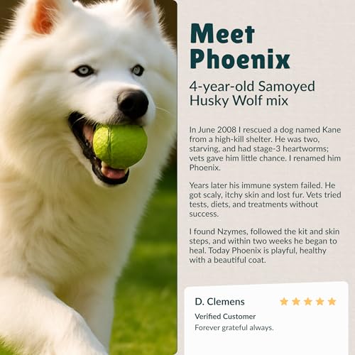 Nzymes® Sprouted Granules 2LBS for Dogs, Cats, Horses. Raw Super Food Protein and Antioxidant Nutrition. Cost Effective Food Supplement Dog Health Supplies. Supports Healthy Joints. 220 Servings. USA - Image 5