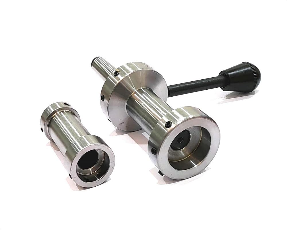 Buyohlic Metallic Rigid And More Precise- Lathe Tailstock Die Holder-Imperial Sizes Machine Tools (Morse Taper 3Mt)