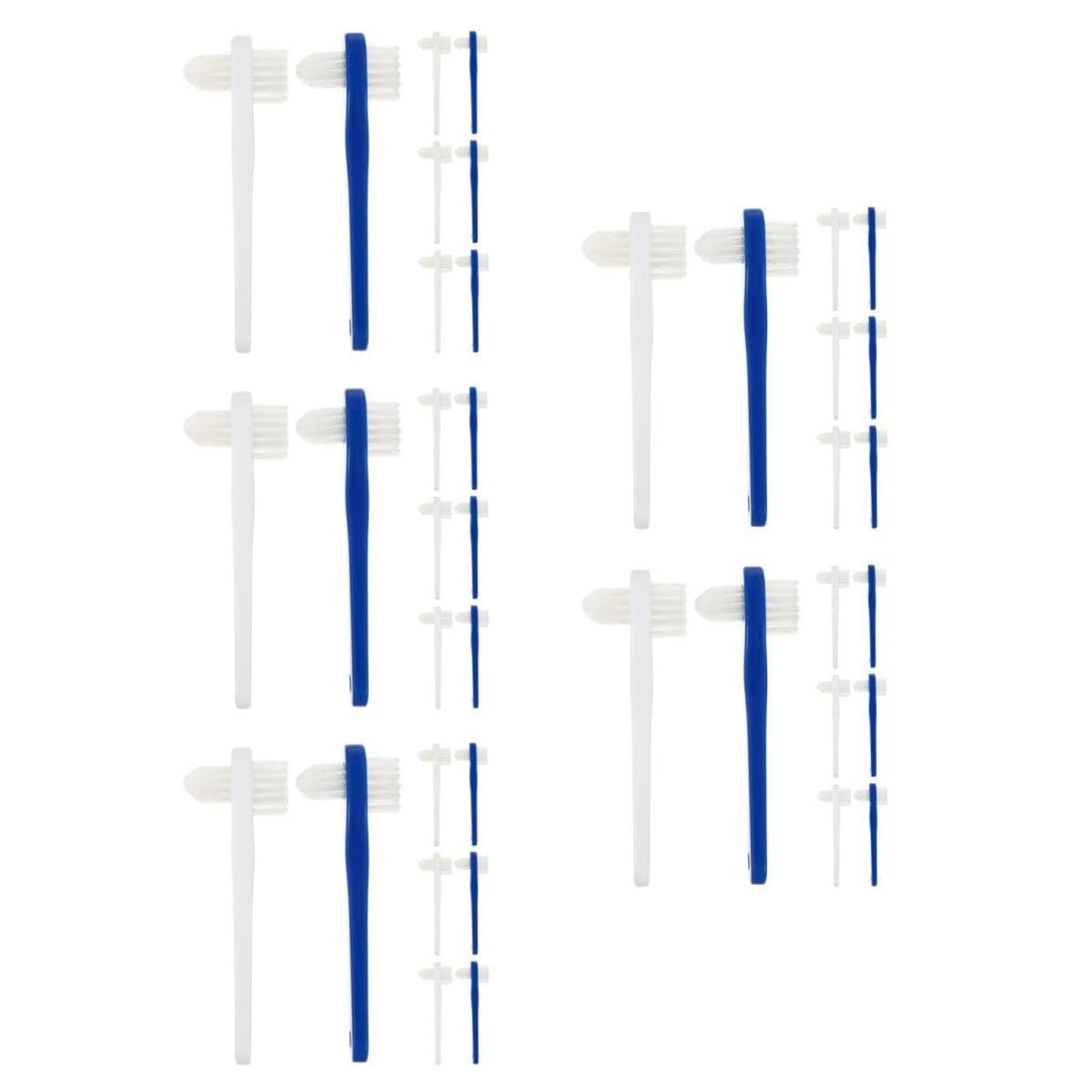 Cabilock 40 Pezzi Spazzolino Mini a Doppia Testa per Viaggio, Setole | Abs e Nylon, Design Semplice ed Elegante, Uso per Adulti, Pratico per Spostamenti e Casa