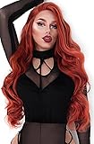 EEWIGS Red Wigs Lace Front Wig Synthetic Drag Queen Wigs Long Body Wave