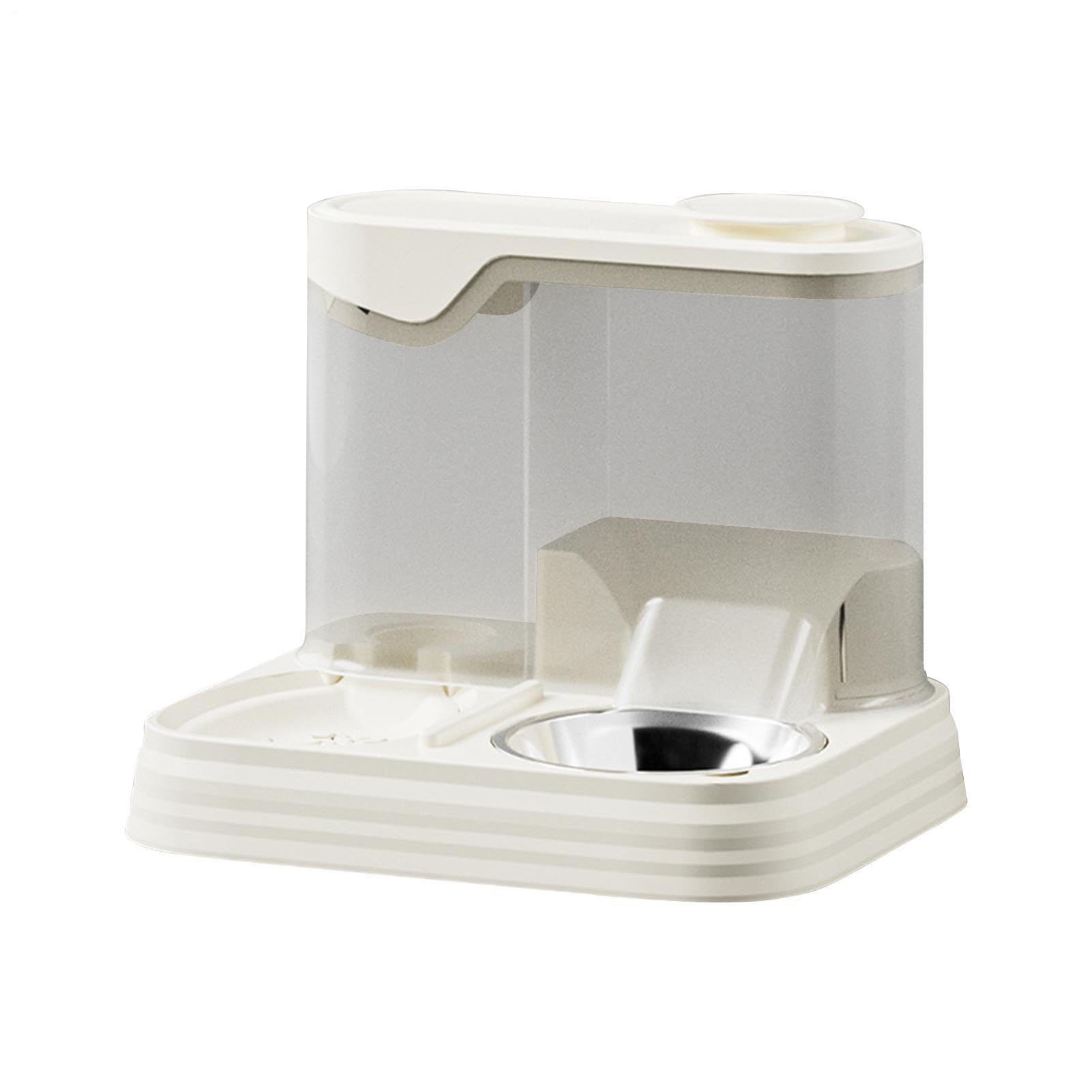 Dispensador de agua para mascotas, extraíble 2 en 1 con gran capacidad, alimentación para gatos y accesorios para beber, para alimentación y bebida en casa, en el salón, interior, apartamento, viajes