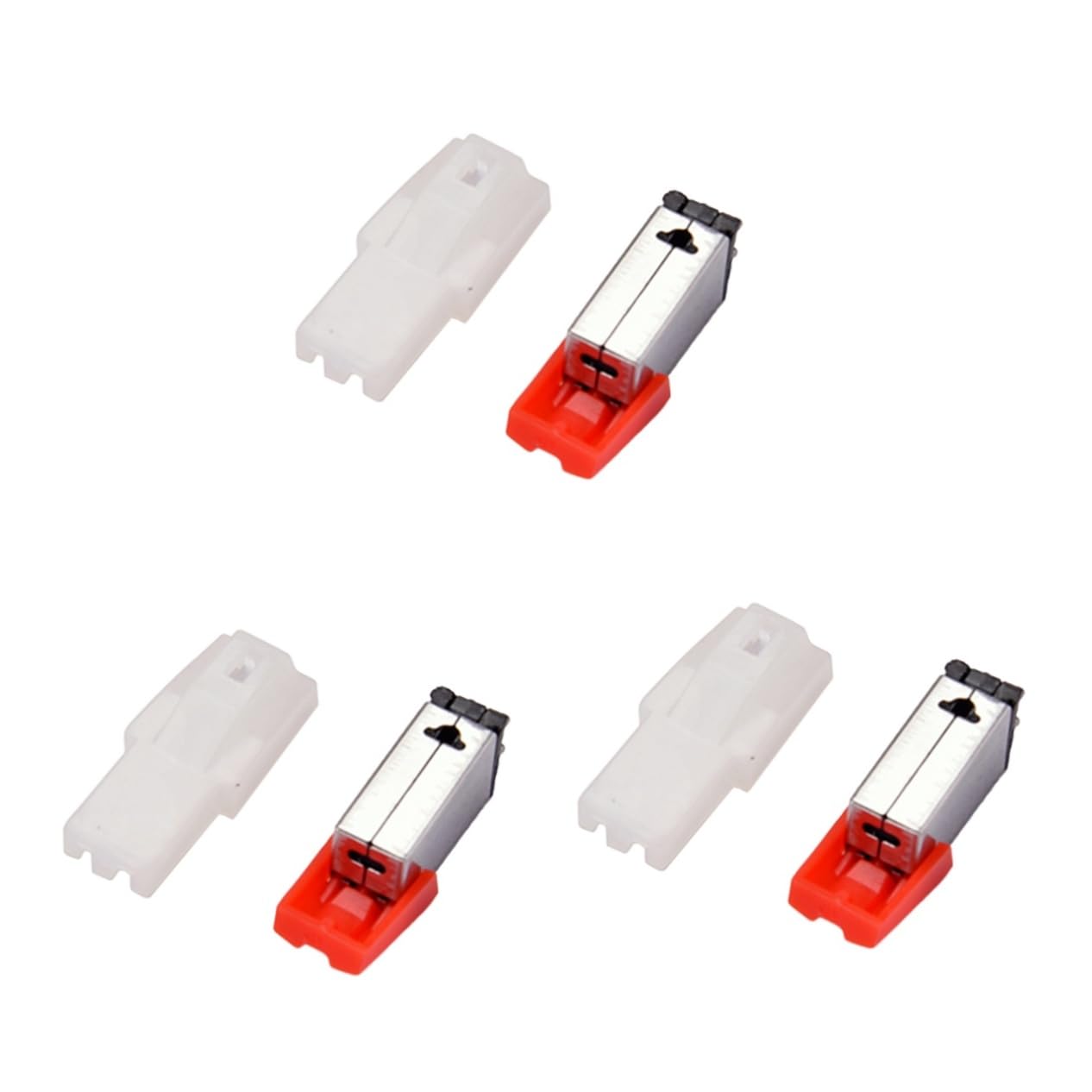 Gadpiparty 3pezzi Stilo Magnetico Di Ricambio Per Giradischi Accessori Per Dischi Vinile Facile Da Installare Qualità Audio Eccellente Tracciamento Potente Colore Rosso