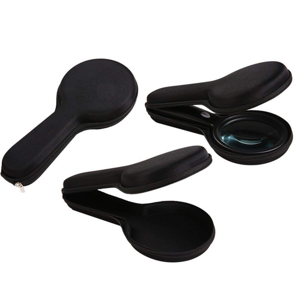 MRKU Loupe, à Main avec lumières LED pour Les Personnes âgées pour Lire Loupe de Lecture Cadeau Haut de Gamme 10X Lupe