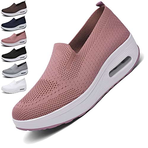 NEVRAH Orthopedic Sneakers Women, Zapatillas OrtopéDicas para Mujer, Zapatos Ortopédicos de Moda, Zapatillas Deportivas con Plataforma elástica de Malla, para Mujer para Caminar, Correr, Trabajar