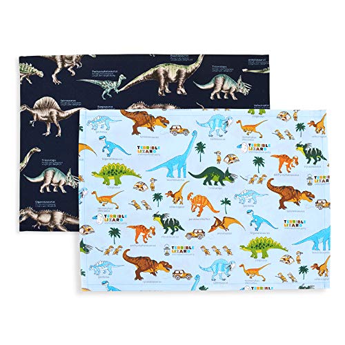 ランチョンマット 男の子 子供 布製 おしゃれ 給食 綿 2枚組 探検!恐竜大陸セット カラフルキャンディスタイル N3600912