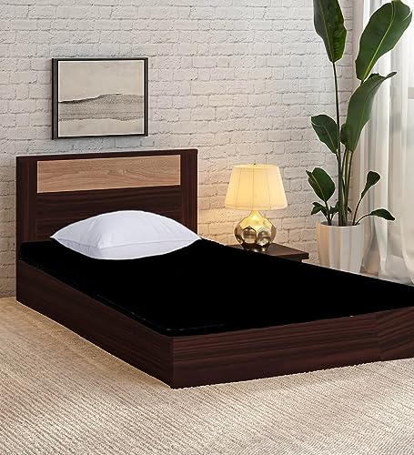Image of 100% Waterproof Mattress Cover /Protector with Zipper Chain for Double Bed (Set of 2 Pieces) II All Around Protection with 360 Encasing (36 inch*72 inch*7, Black)