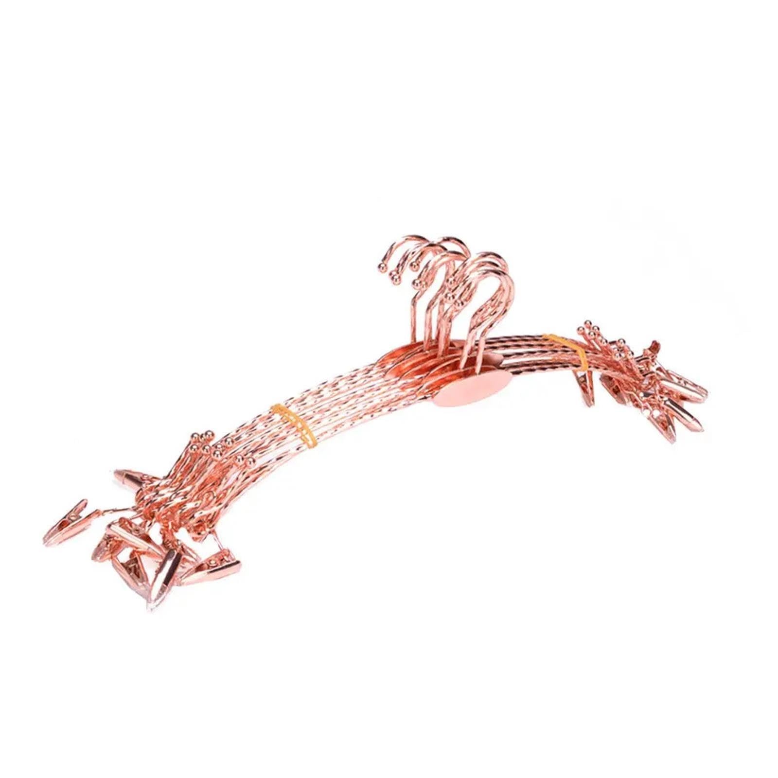10 Stück rotgoldene, verdickte Unterwäsche-Kleiderbügel-Clips, multifunktionale Kleiderbügel for BHS, Hosen, Dessous, Waschküche, Zuhause