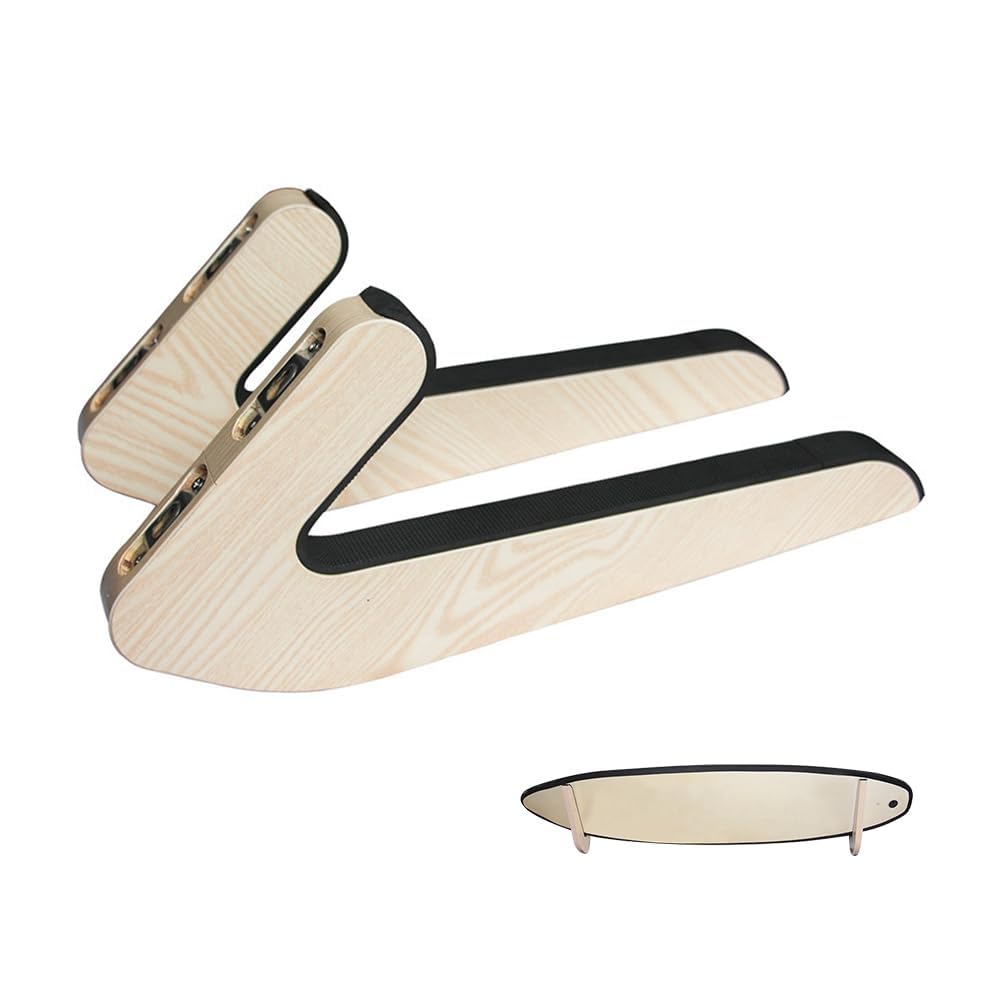 Generic QXRSOP Surfboard Wall Hanger for Long Boards and Short Boards Wood Wall Display Works Indoor and Outdoor Display Hangers for Surf board Snowboard Longboard Wakeboard Kiteboard