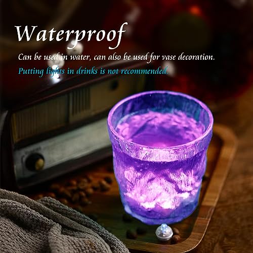 Image of 50pcs Balloon Lights Mini Led Lights Round Long Standby Time Multicolor Ball Lamps Paper Lantern Balloon Liamps for Birthday Party Christmas Halloween Decoration Purple