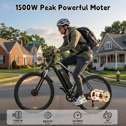 RNNSNN 1500W Peak Motor Ebike