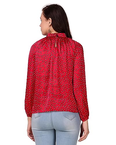 Image of BoheeWohee Women's Full Sleeves Casual Satin Top
