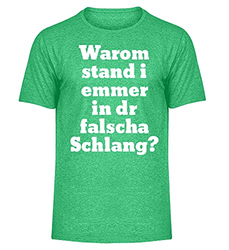 T-Shirt chiné vert pour homme Éponge en taille XL imprimé