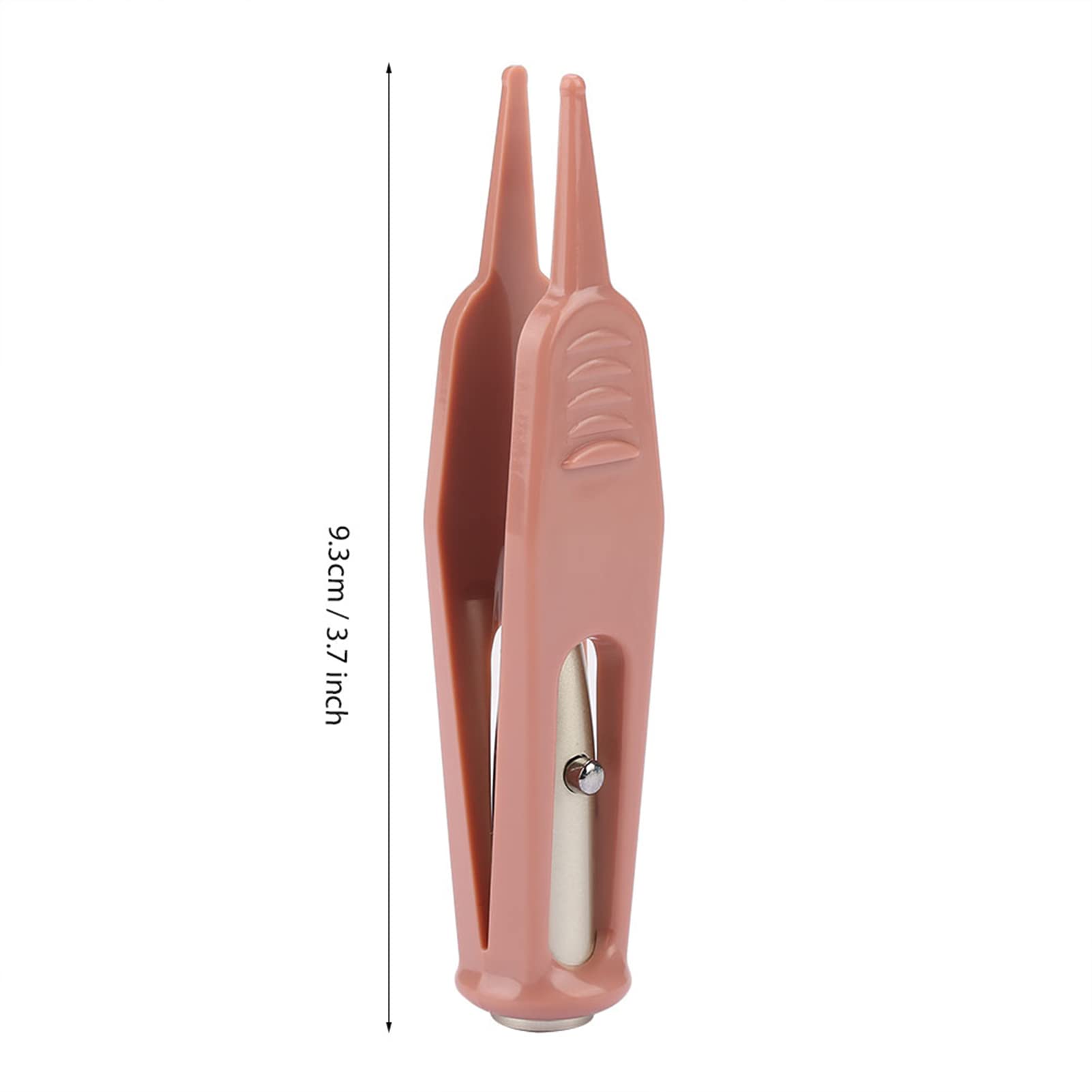 Pince à Épiler pour Bébé avec Lumière LED, Outil de Nettoyage Nez Oreille Nombril, Tête Ronde