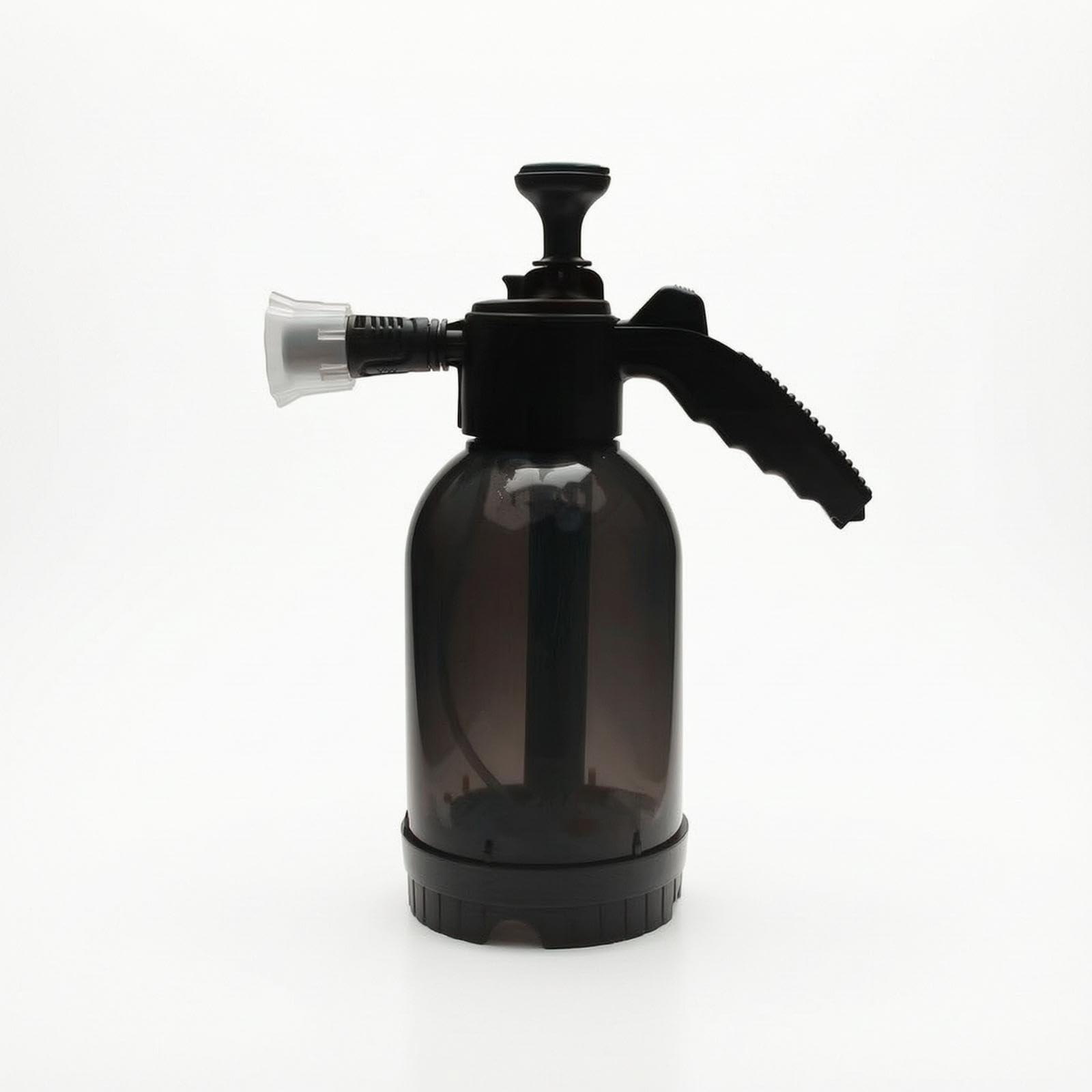 Handheld Pump Sprayer Manual Sprayer with Side Grip Handheld Press Pump Bottle for Gardeners, Garden, Car Washing, Household Cleaning Black Windproof-image-15