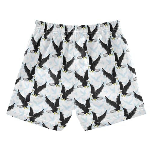 Boys Swim Trunks Eagles Beach Board Shorts Quick Dry Swimsuit Bathing Suits with Mesh Lining2