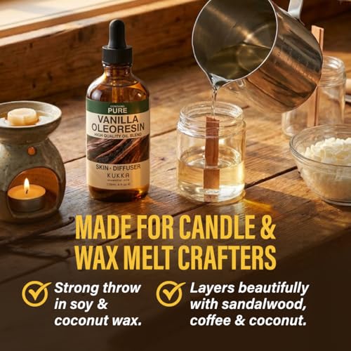 Image of 100% Pure Vanilla Oil - 4 Fl Oz Vanilla Essential Oil for Hair, Skin, Diffuser, Aromatherapy & DIY Soap Making Scent (Pack of 3)