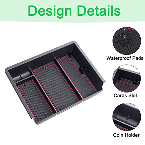 Pimcar 20230210 Compatible With 2014-2018 Chevy Silverado/Gmc Sierra 1500 And 2015-2019 Chevy Silverado/Gmc Sierra 2500 Hd/3500 Hd Center Console Organizer Storage Box Insert Tray Accessories thumb #4