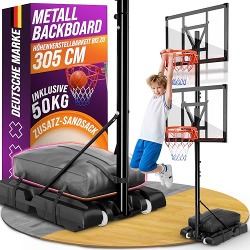 Basketballkorb Outdoor [mit Sandsack] – Basketball Korb...