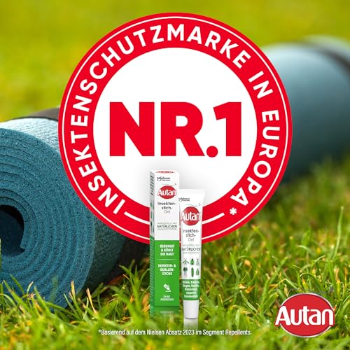 Autan Insektenstich-Gel mit über 95% natürlichen Inhaltsstoffen, zur Kühlung und Beruhigung der Haut nach Insekten- und Quallenstichen, mit Aloe Vera und Menthol, Travel Essentials, 1er Pack, (1x20ml) 6