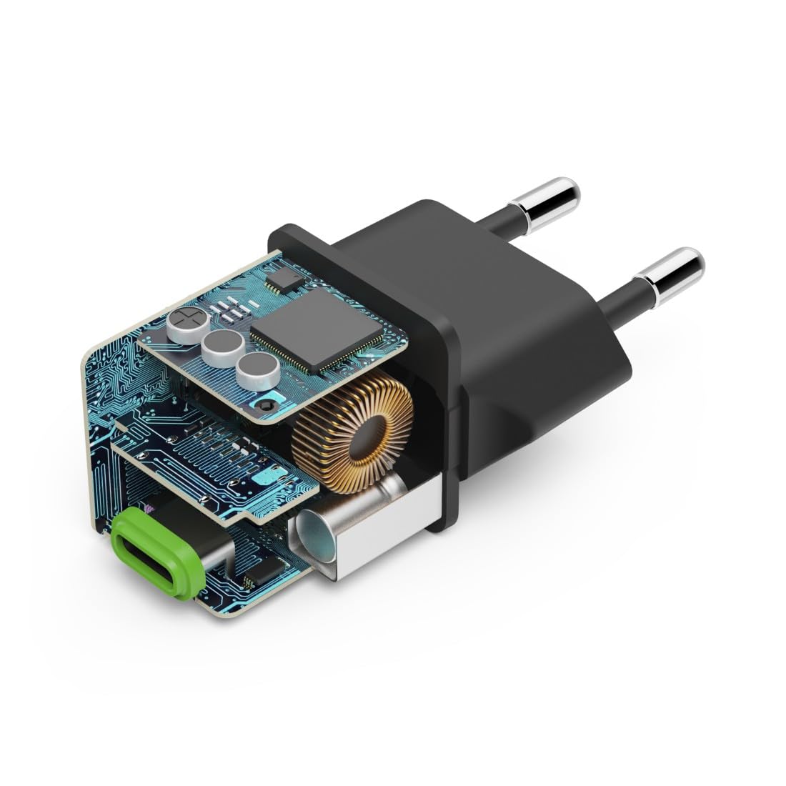 Hama ładowarka sieciowa 20W super mini 1x USB C (uniwersalna, szybka, do smartfona, smartwatcha, tabletu, słuchawek, Quick Charge, Power Delivery, mała) czarna