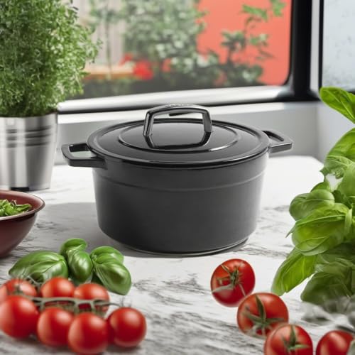 Marthabymarthastewart5qtenameledcastirondutchovenwlidobsidian  Urban Country Home Decor Martha by martha stewart 5 qt enameled cast iron dutch oven wlid obsidian  urban country home decor