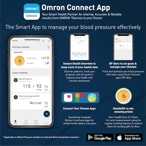 Omron HEM 7120 Fully Automatic Digital Blood Pressure Monitor With Intellisense Technology For Most Accurate Measurement - Arm Circumference (22-32Cm) (Image - 6)