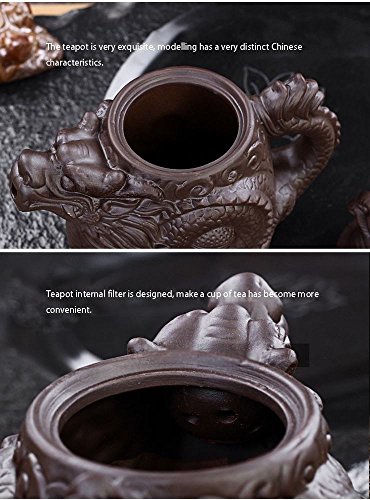 Tongyou 8541935213 Authentic Yixing Teapot Dragon And Phoenix Tea Pot Big Capacity Purple Clay Tea Set Kettle Kung Fu Teapot thumb #1