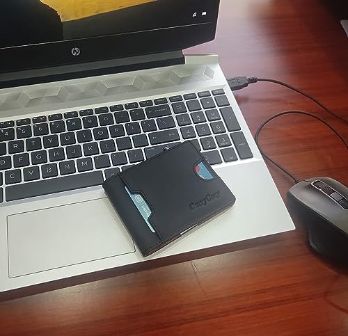 Mens Wallet Slim Minimalist Natural Leather Wallets Thin Money Clip for Men RFID Blocking Credit Card Holder Bifold Front Pocket Travel Mini Billfold2