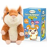 Ayeboovi Toddler Toys Talking Hamster Repeats What You Say Interactive Fun Kids Toys for Ages 2-4 | Stuffed Animals Autism Toy Gifts for 2 3 4 5+ Year Old Girls Boys Stocking Stuffer for Kids