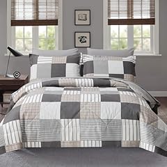 Grey Plaid Patchwork