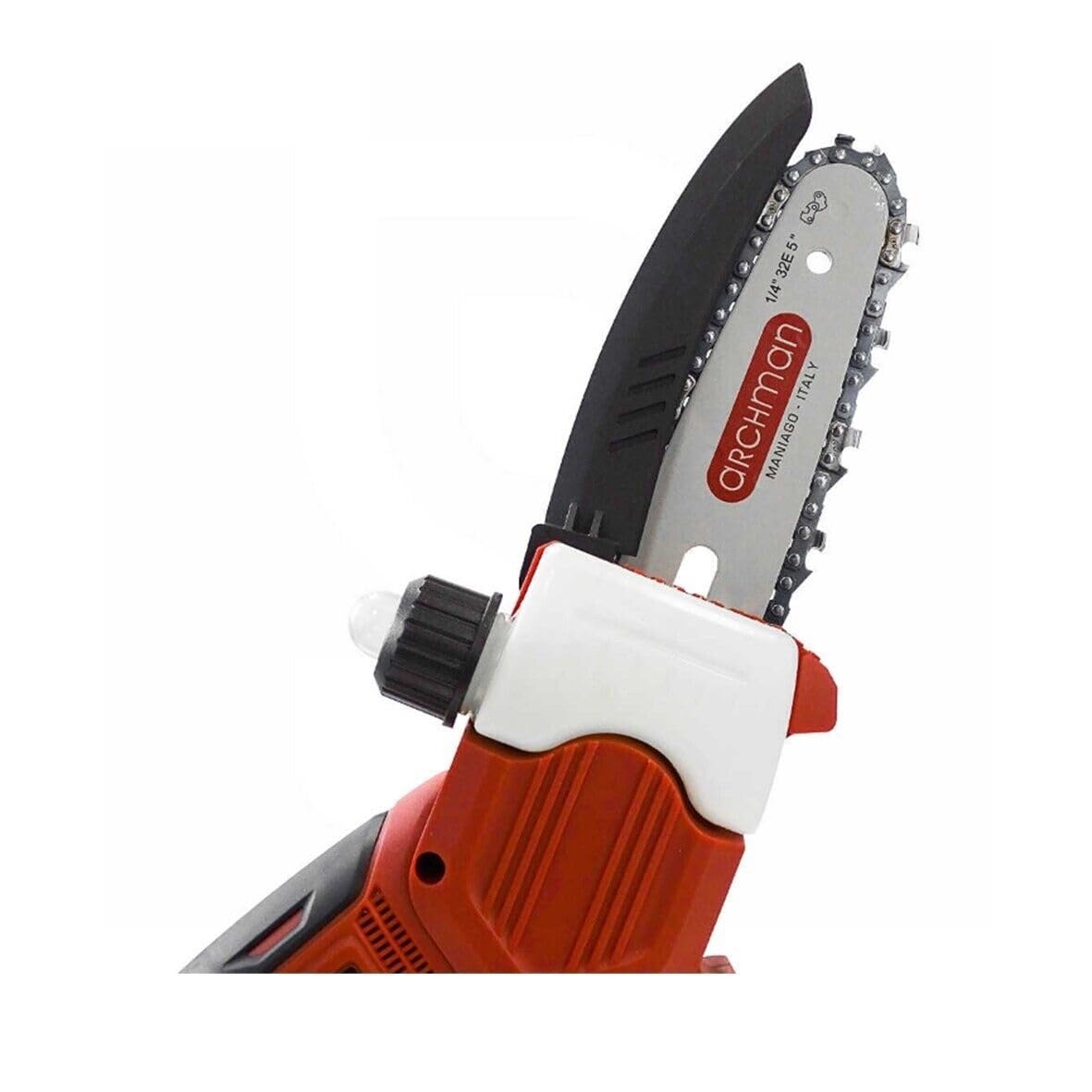 ARCHMAN POTATORE SEGA SEGACCIO A CATENA A BATTERIA PE02 DIAMETRO TAGLIO 120MM - BARRA 12.5CM - PROFESSIONALE LEGGERO E POTENTE