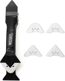 Silicone Caulking Tool Kit, 3-in-1: Grout Sealant Remover,Finishing Scraper Tools - Easy Caulk Removal Sealing Smoothing For Bathtub Toilet Bathroom Shower Corner Tiles Joint Floor Sink