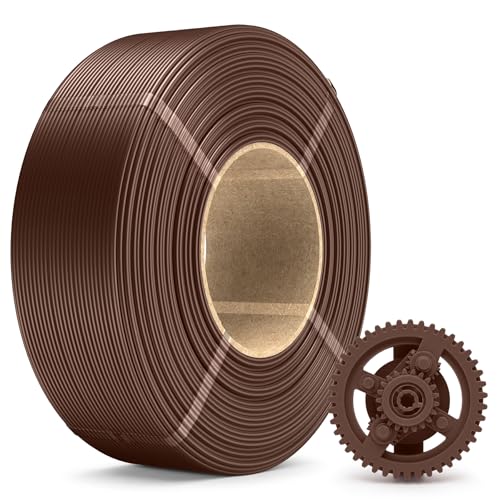 Image of SUNLU PLA+ Refill Filament Refill 1.75mm 1KG, 3D Printer Filament PLA Plus, No-Spool PLA Plus Filament for Reusable Spools Compatible with Bambu Labs Filament, 1KG Roll, Coffee Brown
