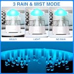 Diffuserlove Rain Diffuser Cloud Humidifier 450ML Diffuser Water Drip Waterfall Lamp Mushroom Humidifier (Size: 6.54''x10.5'') - Image 4