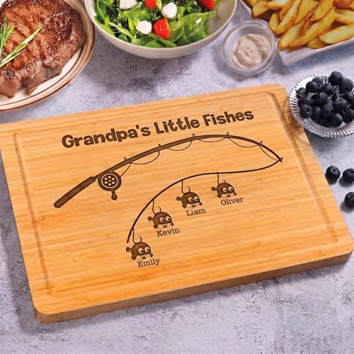 Tabla de cortar rectangular de madera personalizada miniatura 7