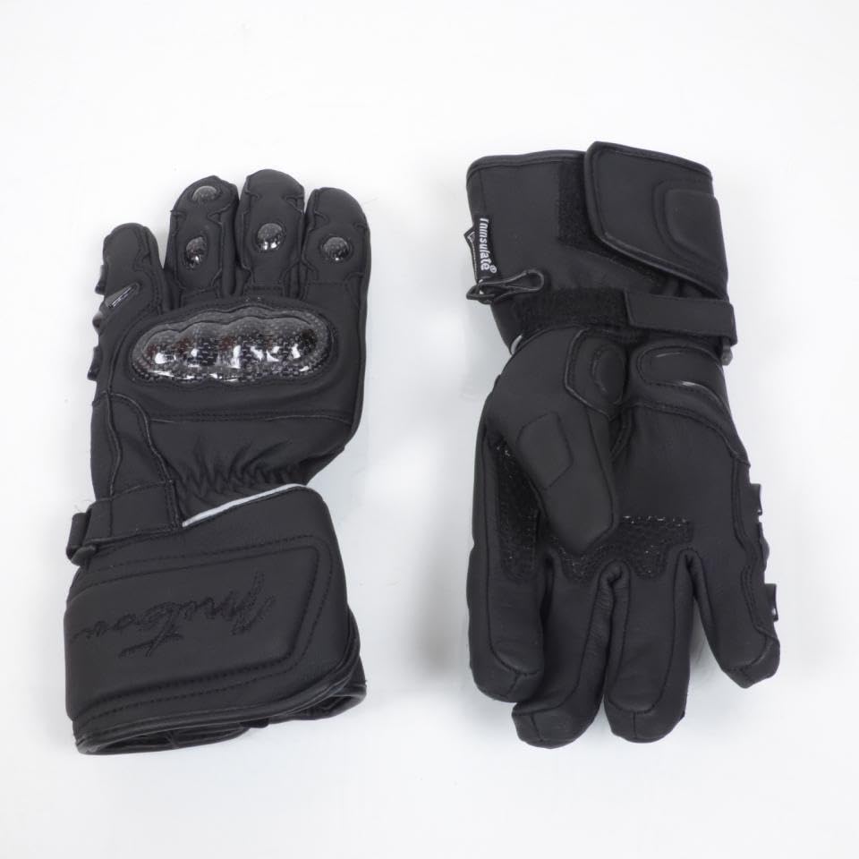 Gants moto hiver homme COMBE noir imperméables contre le vent froid