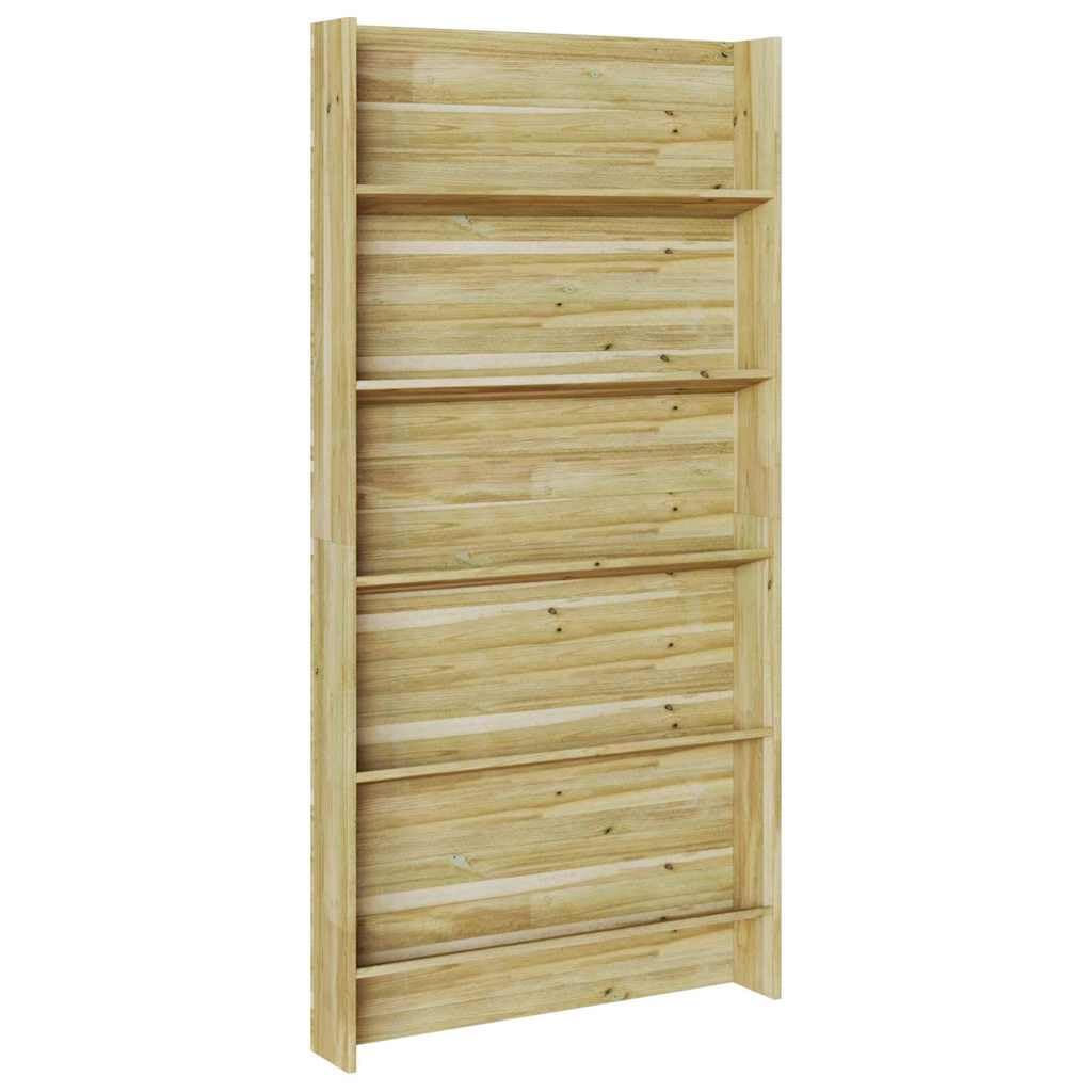Półki na rośliny z półką Brązowy 90 x 15 x 180 cm regał drewniany do wnętrza i ogrodu impregnowana sosna rustykalny styl stojak na kwiaty półka wisząca ozdoba taras balkon